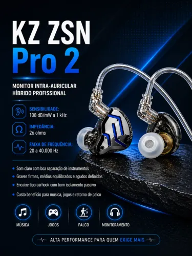 Kz Zsn Pro 2 - Novo - Lacrado - Entrega Grátis !!