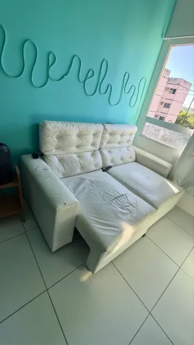 Sofá branco lindo