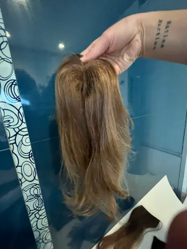 Cabelo Loiro Natural Topo Peruca Aplique