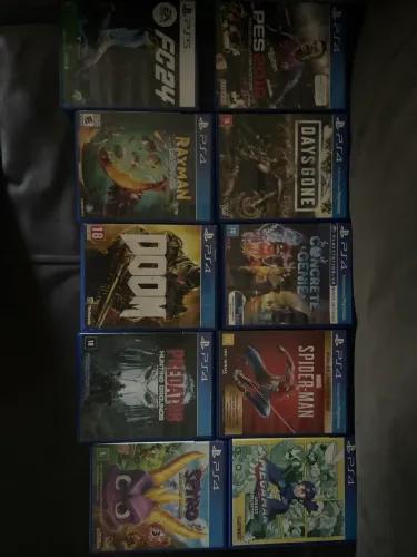 Combo Jogos PS4/PS5 Spider-Man, Days Gone, FC24, DOOM, VENDO SEPARADO CADA POR 60 R$