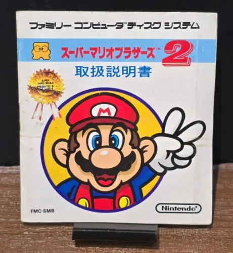 JOGO FAMICOM SUPER MARIO BROS 2 E PRO WRESTLING DISK M JP ORIGINAL 