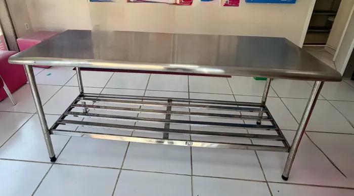 Mesa aço inox
