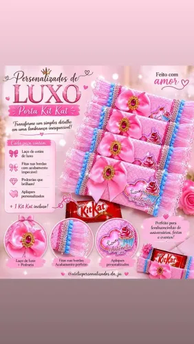 Porta kit Kat personalizado