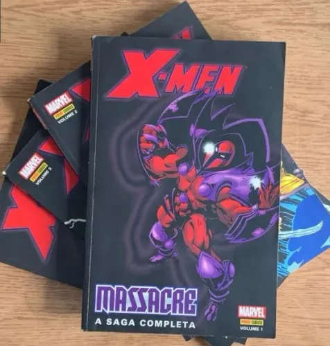 HQ X-MEN: MASSACRE - A SAGA COMPLETA - 4 VOLUMES