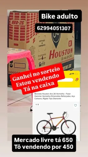 Bicicleta nova na caixa adulto 