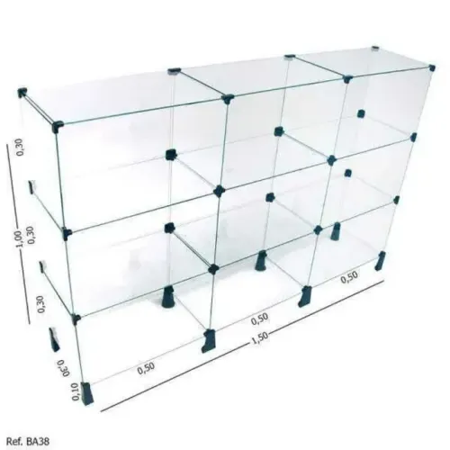 Balcão Modulado de Vidro