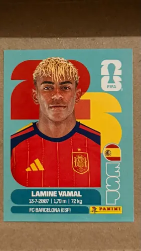 Figurinha Panini - Lamine Yamal - Copa do Mundo 2026