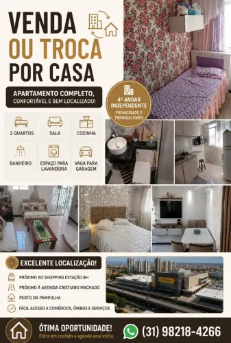 Apartamento para venda ou troca por uma casa.