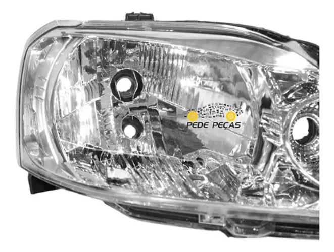 Farol Renault Logan Cromado 2011 2012 2013 Novo Ld Direito