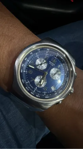 Relógio swatch irony 47mm blue 