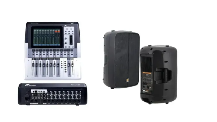 # Kit Mesa de Som Digital DUONN Atrium 20 Canais + Caixa Staner sr212m TWS