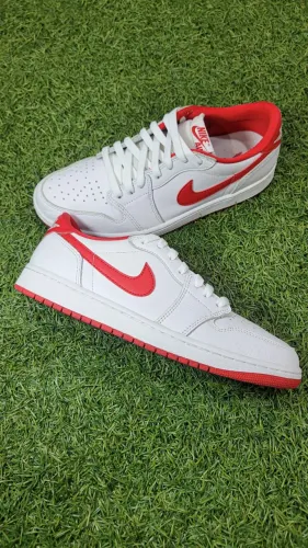 Tênis Jordan 1 Retro Low University Red-White Usado Original