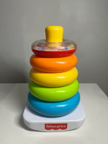 fisher price - brinquedo educativo pirâmide de argolas