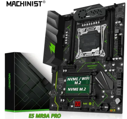 KIT Placa Mãe Machinist X99 MR9a Pro LGA2011-3 DDR4 ATX Gaming + XEON 2680V4 + Cooler DEEP