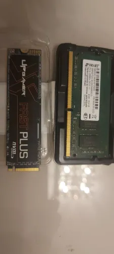 SSD NVMe 512GB + Memória DDR4 4GB para Notebook