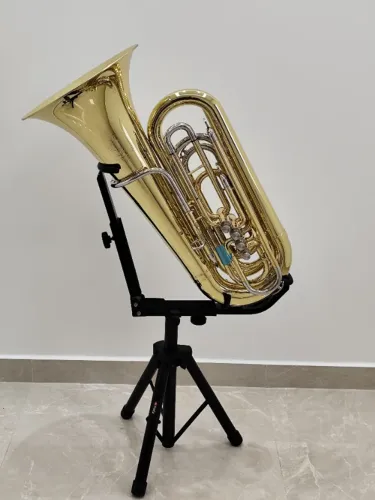 Tuba 3/4 HS Musical TB3 Sib Laqueada/Acessorios Niquelado- NOVA/TROCO