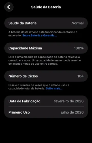 iPhone 17 ProMax em estado de novo.