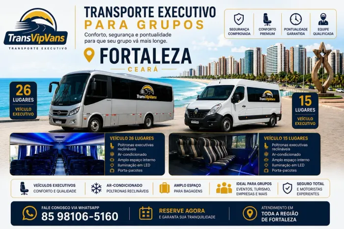 Fretamento e Transporte Executivo / Aluguel de Vans e Microônibus 