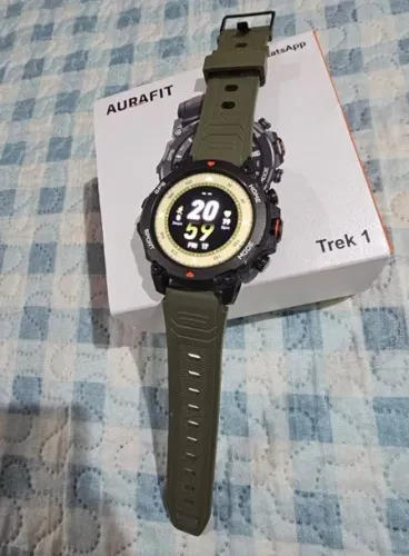 Smartwatch Aurafit TREK1 G6 - GPS, AMOLED e Estilo Militar!