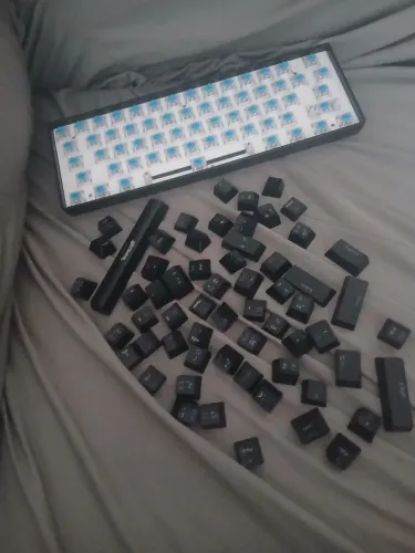 Teclado 60% swhit azul