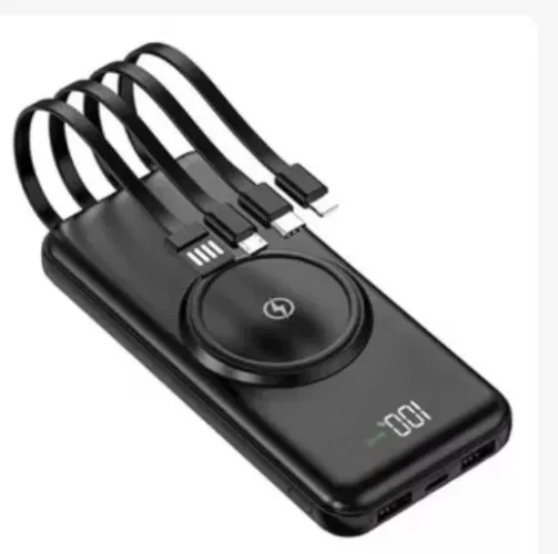 Vendo um carregador de celular portátil com 4 linhas esta na caixa