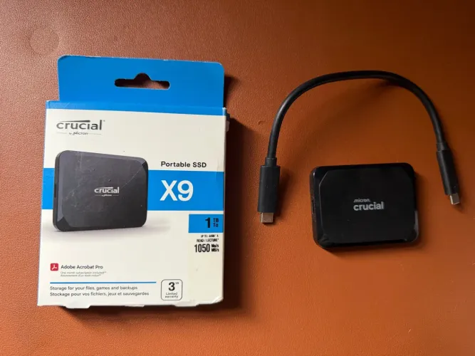 SSD Externo 1tb Crucial X9 1050mbs USB-C