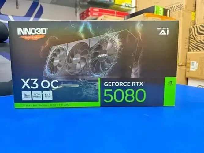 INNO3D 5080 16GB X3 OC GDDR7 LACRADA + NF + GARANTIA! MELHOR QUE 4080 S E 9070XT! TROCAMOS