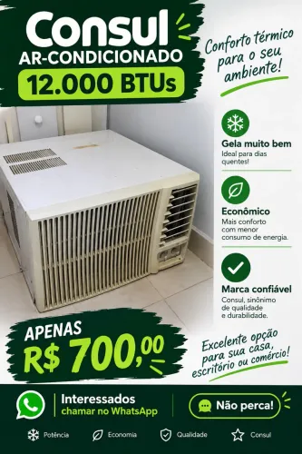 Ar-condicionado consul 12.000 BTUs