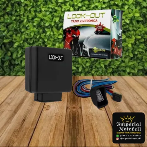 BLOQUEADOR AUTOMOTIVO LOOK OUT TRAVA ELETRÔNICA UNIVERSAL 12V CARRO/MOTO/VAN/ETC