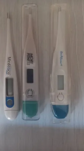 Termômetros Kit 3 unidades com defeito bateria ruim usados.