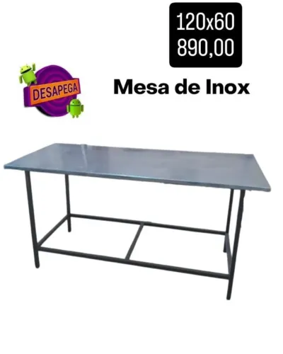 Mesa De Inox 120x60cm