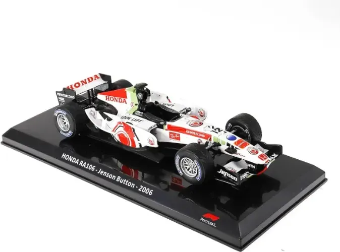 Miniatura F1 1/24 Honda RA106 2006 - Jenson Button - Nova / Lacrada