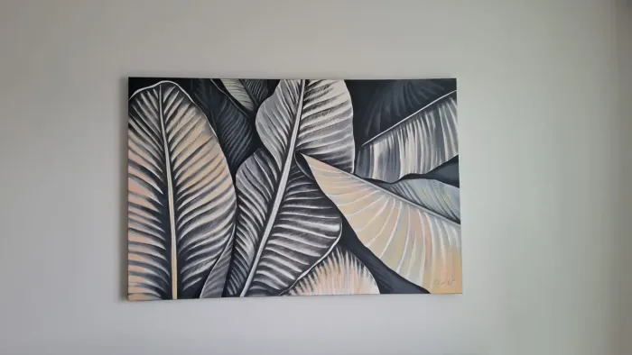 Quadro folha muito novo