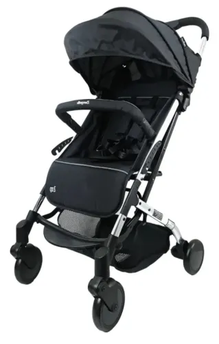 Carrinho De Bebê Passeio Até 15kg Preto/prata Zap- Burigotto Cor Preto