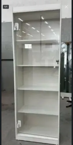 ESTANTE PRATELEIRA COM PORTA DE VIDRO COM FECHADURA