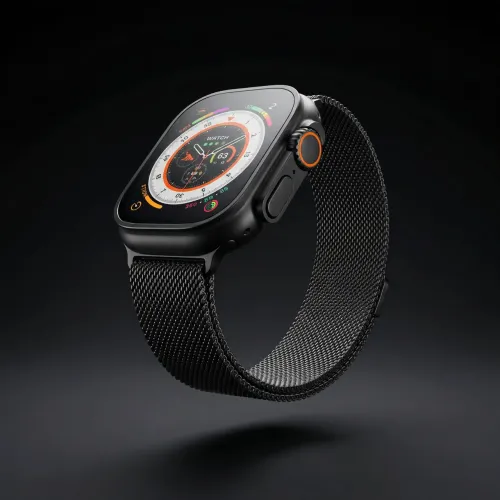 Inigualável: Apple Watch Ultra 3 Black 49mm + Milanese Titanium -Edição de Luxo