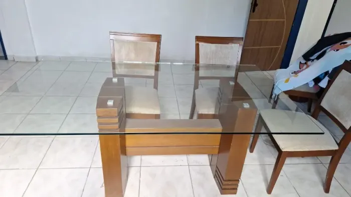 MESA JANTAR 6 LUGARES LARSHOPPING *
