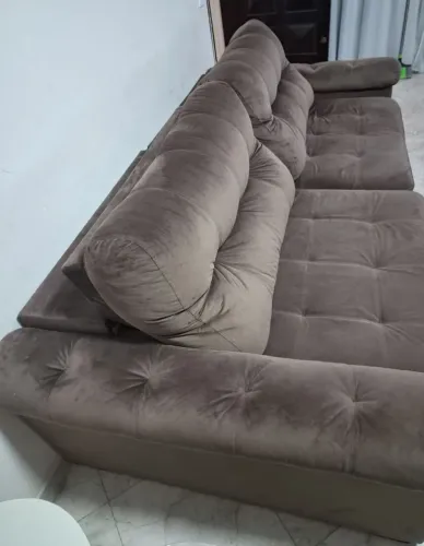Sofá retrátil e reclinável 250 cm