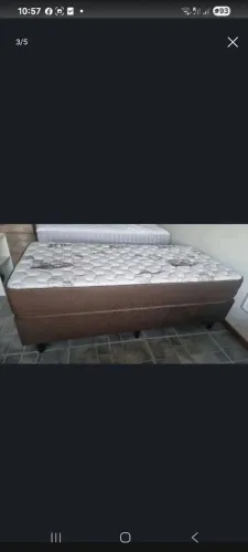 Vendo Cama Box Casal + Colchão Ecoflex em Ótimo Estado