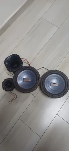 Par de Alto falante Selenium 500W com Tweeter e Corneta