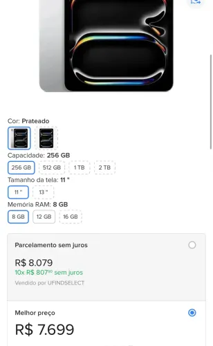 IPAD PRO 11  NOVO! 1 mês tirado da caixa 
