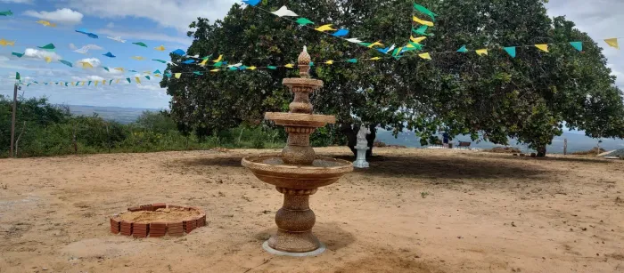 Fonte chafariz de cimento