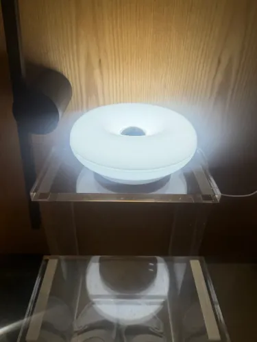 Luminária LED Nórdica Donut Tricolor Regulável Moderna Decorativa