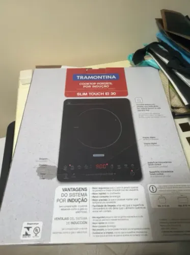 Cooktop Portátil por Indução Tramontina Slim Touch EI 30 - Na Caixa