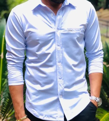 Camisas Masculina Slim Cirrê 
