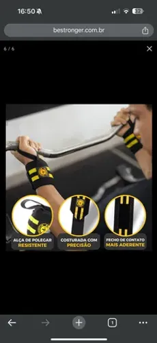MUNHEQUEIRA ELÁSTICA - WRIST WRAP BE STRONGER