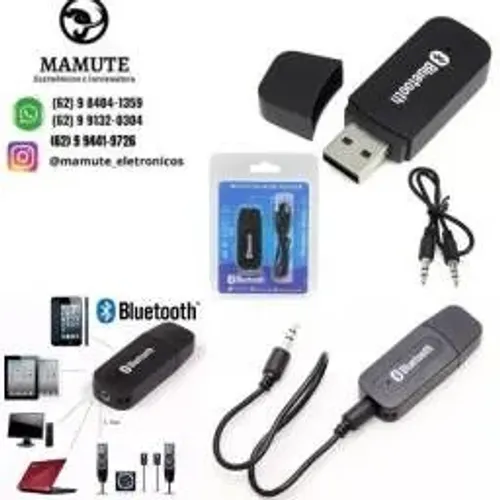 Adaptador Via Bluetooth Usb P2 Para Carro, Som Automotivo.