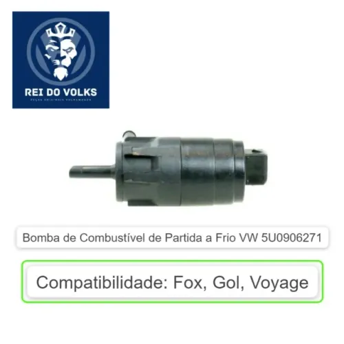 Bomba de Combustível de Partida a Frio VW 5U0906271, Fox, Gol, Voyage