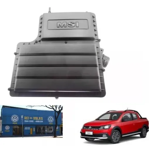 Caixa do filtro de ar original VW Saveiro G8 1.6 16V MSI 2017 a 2024