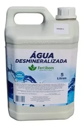 Agua Desmineralizada 5 Litros Para Radiadores